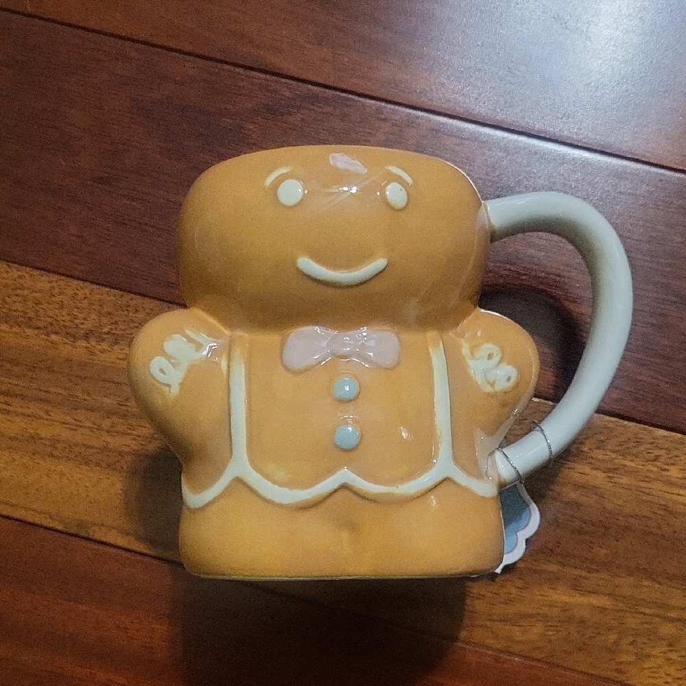 Gingerbread Man Mug | Holiday Coffee & Cocoa Cup